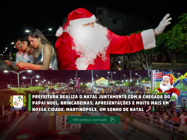 PREFEITURA REALIZA "UM SONHO DE NATAL" NA PRAÇA DE EVENTOS